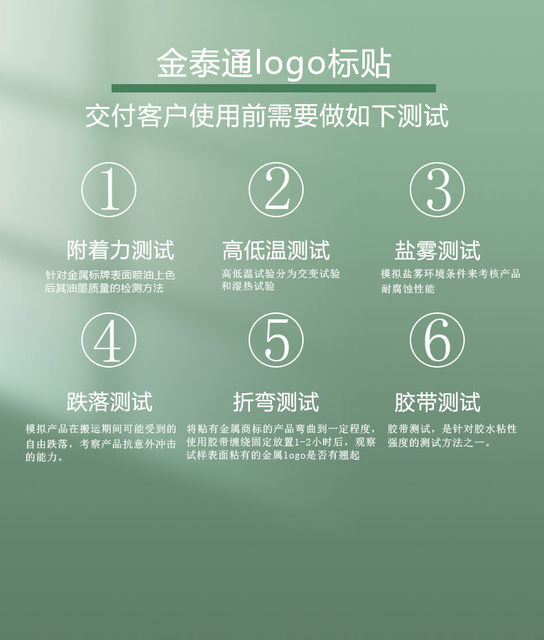 高档数码logo薄标